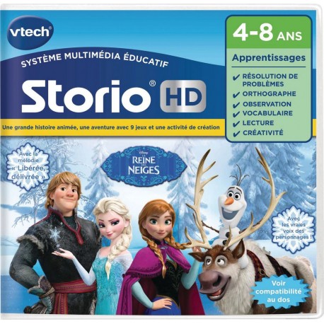 VTECH Jeu HD Storio La Reine des Neiges Disney