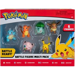 BANDAI Pack de 6 figurines Pokémon