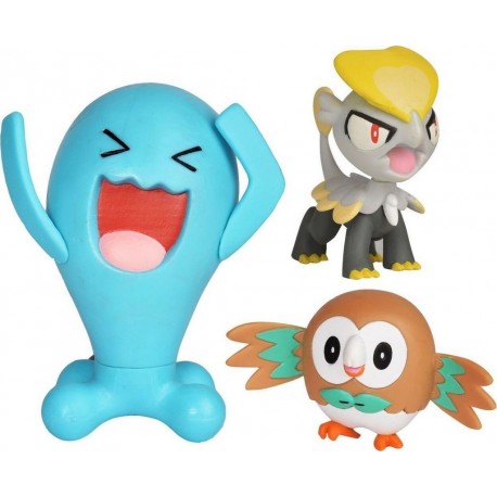 BANDAI Pack de 3 figurines Pokémon