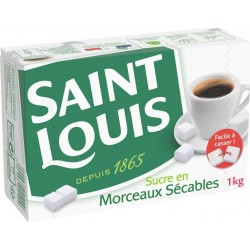 Saint Louis Sucre en Morceaux Sécables 1Kg (lot de 6)