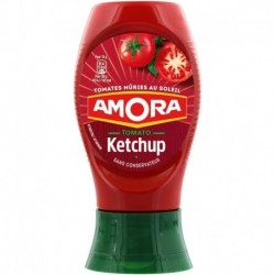 Amora Tomato Ketchup Tomates Mûries au Soleil 280g (lot de 10)