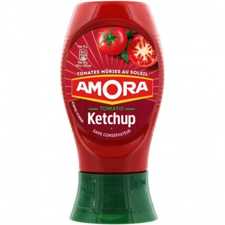 Amora Tomato Ketchup Tomates Mûries au Soleil 280g (lot de 10)