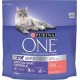 PURINA ONE Croquettes pour chat sensible au saumon 1,5Kg (lot de 3)