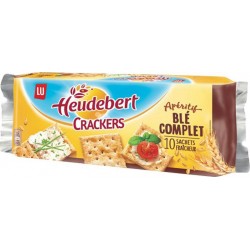 LU Heudebert Crackers Apéritif Blé Complet 250g (lot de 6)