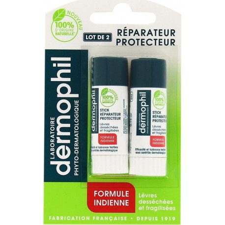 Dermophil Stick lèvres Réparateur Protecteur x2 2 sticks 4g