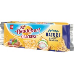 LU Heudebert Crackers Apéritif Nature 250g (lot de 6)