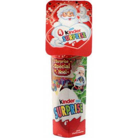 Kinder Surprise Noël Étui de 4 Œufs Surprise