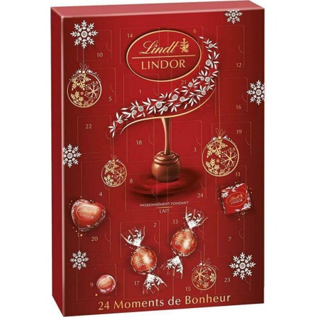 Lindt Calendrier de l'avent Lindor Chocolat au lait 268g