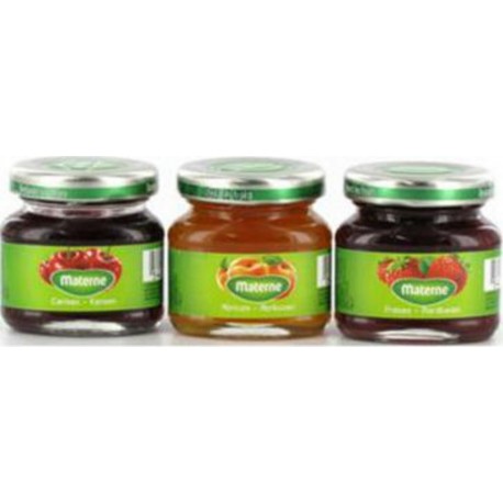 Materne Confiture Trio Miniature Cerise Abricot Fraise 3x50g (lot de 8)