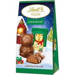 Lindt Teddy coeur praliné Chocolat au lait 137g