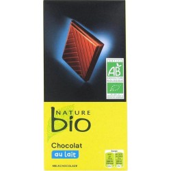 Nature bio Chocolat au lait BIO 100g