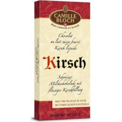 Camille Bloch Chocolat au lat suisse fourré Kirsh liquide 100g