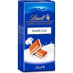 Lindt Chocolat maître chocolatier double lait 2x100g