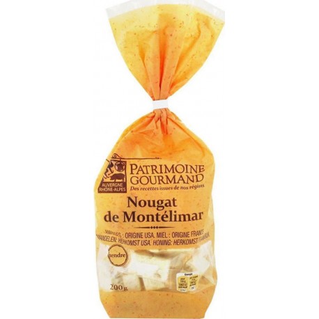 Patrimoine gourmand Nougat tendre de Montélimar 200g