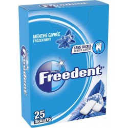 Freedent Chewing-gum menthe givrée x25 35g