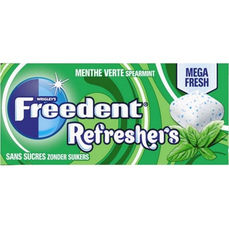 Freedent Dragées refreshers menthe verte x 8 18g
