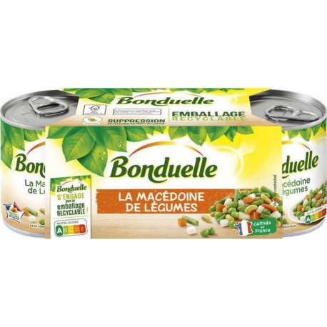 Bonduelle Macédoine de légumes 3x130g